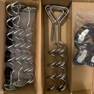 Piquets de ressort pour trampoline en spirale, acier au carbone, norme ASTM, galvanisé, clous de sol pour tente - Product Image 6