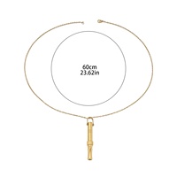 Collier de Respiration Anti-Stress en Acier Inoxydable, Pendentif de Foi, Bijou Tendance, Vente en Gros pour Femmes et Hommes, Cadeau de l'Aïd