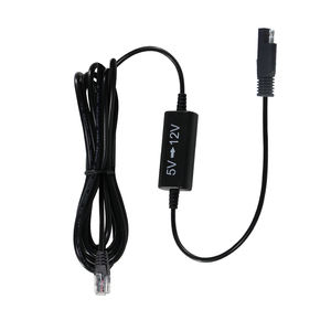 SAE to RJ11 5V to 12Vステップアップコンバーターケーブル、カーチャージャー用電源アダプターCCTVカメラLEDストリップライトネットワークデバイス - Product Image 3