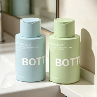 Flacon de gel douche en HDPE au toucher doux avec pompe à lotion pour shampoing, après-shampoing, lotion, soin de la peau, sérum et masque facial, emballage de 300 ml