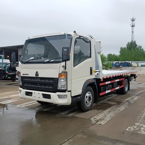 Hot Sale Sinotruk HOWO 5 Ton <b>Flatbed</b> Car Carrier with Strong Hydraulic Loading System - Product Image 2
