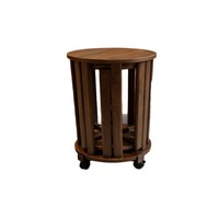 Tabouret en bois personnalisable de style chinois, empilable avec roulettes, pour usage domestique, ensemble de chaises gigognes pour salon et salle à manger, banc de rangement