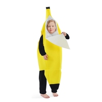 Combinaison de danse du ventre pour enfants, costume de scène, cosplay, combinaison jaune en tissu non tissé pour garçons et filles, fête