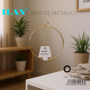 Anello in metallo Ilan da 25 cm per decorazioni per la casa - Product Image 3