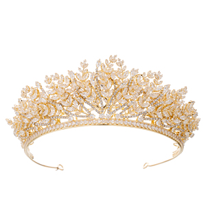<span class=keywords><strong>Couronne</strong></span> de mariée en <span class=keywords><strong>diamant</strong></span> de style romantique coréen LUOXIN, diadème en zircon de haute qualité pour mariage - Product Image 5
