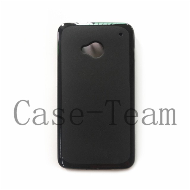 Manufacturer Wholesale Matte TPU Cases Soft Frosted Back Cover Silicone Mobile Phone Case for HTC One M7 Black