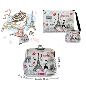 Voyage Design <span class=keywords><strong>Coin</strong></span> Sac Personnaliser Fermoir Femmes Porte-Monnaie Filles Sacs À Main Enfants Boucle Baiser Serrure Porte-Monnaie Pochette - Product Image 4