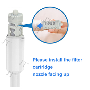 ขวดน้ำไส้กรองสำหรับเปลี่ยนไส้กรองคาร์บอนไฟเบอร์ช่วยลดคลอรีนอนุภาคตะกั่ว - Product Image 2