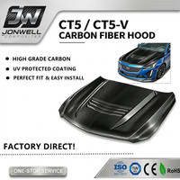 Capot en fibre de carbone style Black Wing s9 pour Cadillac CT5-V CT5 Sport 2020-2025