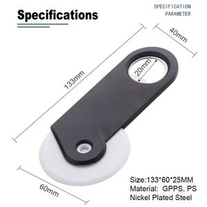 Cortador de Pizza de Plástico Ecológico 2 en 1 con Abrebotellas, Regalo Promocional Personalizado de Fábrica, Cortador de Pizza con Rodillo y Logotipo - Product Image 4