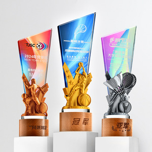 Trophée Sportif Créatif en Cristal pour le Basketball, la Course à Pied, le Badminton, le Tennis de Table, le Football – Récompense pour les Jeux d'Enfants, Cadeau - Product Image 3