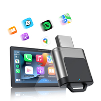 Adaptador USB Mini 2 en 1 Inalámbrico Portátil para Apple CarPlay y Android Auto, Bluetooth 5.2, Conexión Estable Universal para Pantalla Original del Automóvil