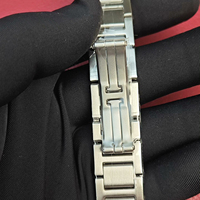 Nouveau modèle de bracelet en acier inoxydable massif à trois maillons pour homme, montre mécanique de style plat, bracelet universel