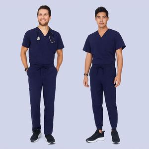 Tenue d'hôpital confortable, uniforme d'infirmière, vêtements de travail pour salon de beauté et dentaire, ensemble de blouses médicales personnalisables avec logo pour hommes et femmes - Product Image 1