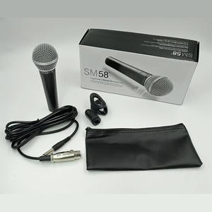 Enping professionnel pour <span class=keywords><strong>SM58</strong></span> Microphone dynamique filaire Cardioïde Handheld K Singer Microphone Construction en métal KTV Stage Classic - Product Image 1