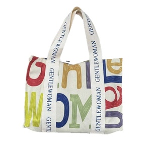 Sacs fourre-tout réutilisables pour femmes, design personnalisé, grande taille, en toile de coton, impression de lettres unies avec fermeture éclair, marque célèbre - Product Image 1