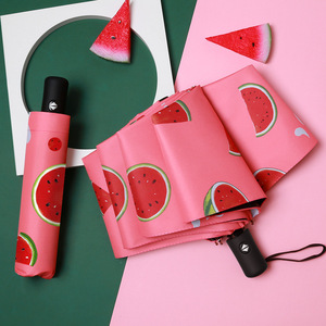 Gros Parasols pour femmes Parasols entièrement automatiques de <span class=keywords><strong>la</strong></span> série Fruit avec protection UV Fonction de pliage contre <span class=keywords><strong>la</strong></span> pluie et <span class=keywords><strong>la</strong></span> brillance - Product Image 3
