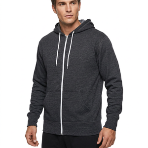Sudadera con Capucha y Cremallera Kuenzi para Hombre, Tejida, Informal, de Otoño, 100% Algodón, 300GSM, Suave, Resistente, Lisa para Imprimir - Product Image 5
