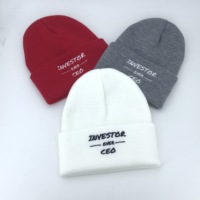 Gebreide 100% acryl wintermutsen met op maat geweven labels, camouflage/puntjes/strikken patronen, zakelijke & strand stijl