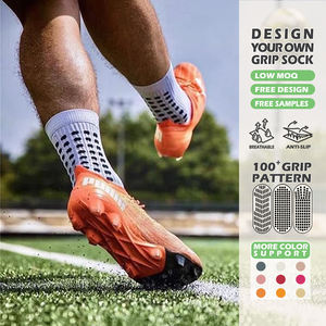 جوارب كرة قدم مخصصة مضادة للانزلاق عالية الجودة من البوليستر/القطن، جوارب رياضية لكرة القدم بشعار مخصص للتدريب - Product Image 1