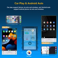 Estéreo para Auto Android de 17 Pulgadas para Toyota Land Cruiser LC200 2008-2015, Unidad Principal Multimedia Inalámbrica CarPlay, Pantalla Táctil, Radio DSP