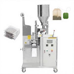 Machine d'emballage verticale automatique haute vitesse pour le remplissage et la fermeture de sachets de thé carrés, pour la production de sachets de thé, destinée aux industries alimentaires, chimiques et aux films plastiques. - Product Image 1