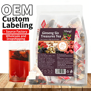 Tè alle Erbe OEM con Ginseng <span class=keywords><strong>e</strong></span> Foglie di Gelso, Miscela Dimagrante al Gusto di Semi di Coix, Bustine di Tè Verde, Prezzo Basso, Etichetta Privata - Product Image 6