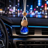Diffuseur d'huiles essentielles pour voiture moderne personnalisé de 8 ml, parfum d'ambiance, flacon de parfum, ornement suspendu