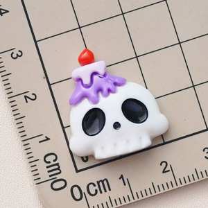 Breloques d'Halloween en résine Cartoon Purple Evil Eye Bat Diy Décoration pour coque de té<span class=keywords><strong>l</strong></span>éphone - Product Image 4