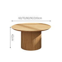 ModHomi 2025 Nouveau design Table basse ronde en bois pour la détente et les loisirs