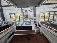 Bateaux de pêche en aluminium Allsea Seaking de 23 pieds (6,85 m) avec pont de pêche circulable, bateau de loisirs en haute mer, cabine ouverte, bateau de baignade
