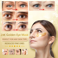 Masques pour les yeux personnalisés Gel collagène anti-âge 24k Masques pour les yeux Patches Vente en gros