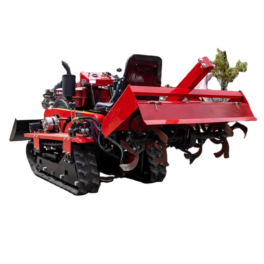 Mini paletli buldozer tarım paletli döner yeke paletli döner toprak işleme ot ayıklama makinesi