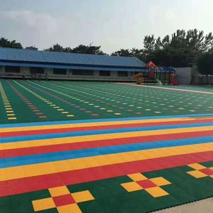 Suelo para Cancha de Baloncesto en Garaje, Baldosas Modulares de Alta Resistencia para Canchas Deportivas, PP Encastrables, Antideslizantes, Ecológicas e Impermeables - Product Image 3