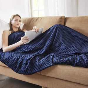 Bền 7-Hai Lớp Polyester <span class=keywords><strong>Micro</strong></span> Thủy Tinh Hạt Cho Trọng Chăn Với Hàn Quốc Phong Cách Bông Rắn Có Thể Giặt Minky Sang Trọng Bìa - Product Image 5