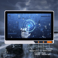 PC Panel Industri OEM ODM Kustom dengan Layar Sentuh Kapasitif Resistif 10.4 15 17 19 21.5 Inch Intel Core I3 I5 I7