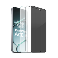 Film de protection d'écran en verre trempé pour téléphone portable, anti-espion, anti-rayures, couverture intégrale, dureté 9H, pour Oneplus ACE 5 6 PRO
