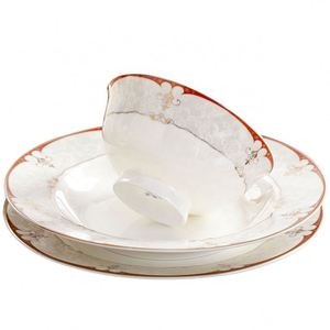 Low Price Wholesale Ceramic Tableware 60-piece <b>Set</b> Plate Bowl Dinner <b>Set</b> - Product Image 2