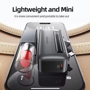 Banque d'alimentation mini USAMS 20W avec deux interfaces cachées, charge rapide, <span class=keywords><strong>chargeur</strong></span> de <span class=keywords><strong>batterie</strong></span> externe portable pour smartphones - Product Image 6