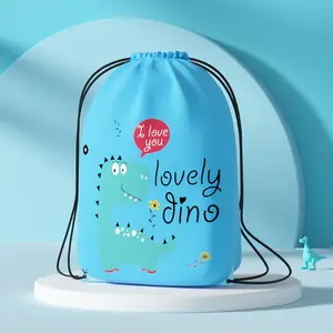 Lovely Panda Design Kids Cartoon Portable Waterproof Sports Children Beach Backpack Swimming Storage Bag
