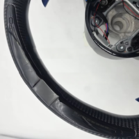 Volant en fibre de carbone enveloppé de haute qualité avec éclairage LED RGB intégré pour BMW Série F30 F10 F90 F01
