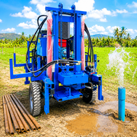 Machine de forage de puits d'eau portable, directe usine, pour une profondeur de 200 m, stable et performante