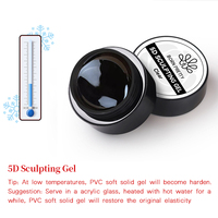 BORN PRETTY Marque Privée 5ml Gel de modelage 3D sculpté pour nail art, non collant, solide, pour sculpture 4D 5D des ongles