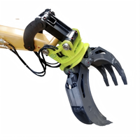 JISAN Excavadora Forestal Multiusos de 6-35 Toneladas con Garra de 1600mm de Apertura para Troncos, Rocas y Acero, con Motor