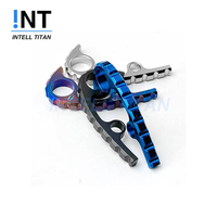 Entretoises de couteau en titane Gr.5 usinées CNC avec EDM à fil et perçage pour Spyderco PM2