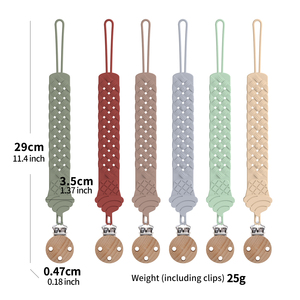 Clip de sucette Icecream sans BPA-Support en silicone extensible pour accessoires de bébé - Product Image 2