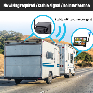 7 ''hd 1080p không dây sao lưu máy ảnh <span class=keywords><strong>Monitor</strong></span> Kit cho xe RV Camper không thấm nước Side <span class=keywords><strong>View</strong></span> máy ảnh chia màn hình có thể sạc lại năng lượng mặt trời - Product Image 5