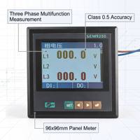 Compteur d'énergie triphasé YDKZ Classe 0.5 RS485 Modbus Écran couleur TFT Compteur kWh 5A AC 100V 400V Industriel IoT Domestique