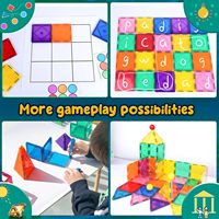 Juego de Bloques de Construcción Magnéticos con Temática de Dinosaurios para Niños, Cantidad Mínima de Pedido, Regalo de Cumpleaños para Niños y Niñas