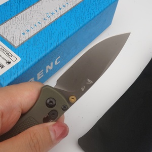 Venta al por mayor de fábrica, cuchillo BUGOUT 533 personalizado OEM con hoja S30V de punta caída, adecuado para cuchillos de bolsillo tácticos para camping. - Product Image 3